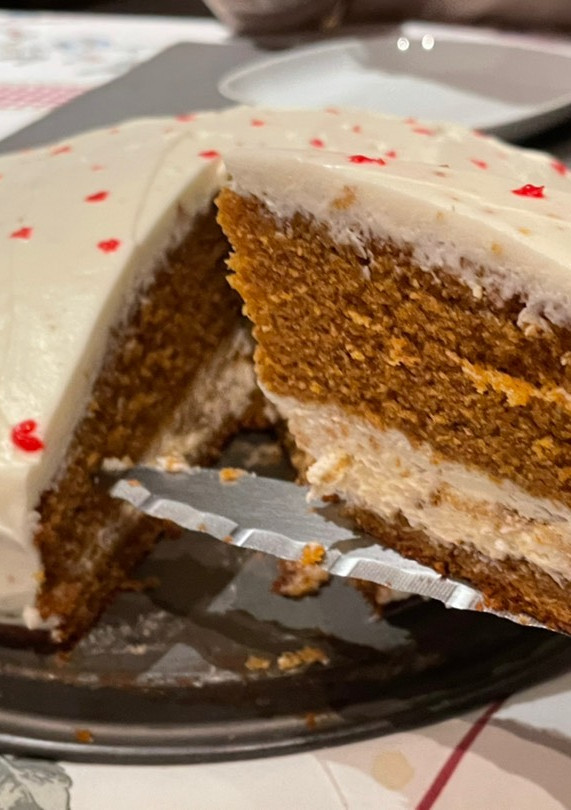 Una foto de Tarta de zanahoria