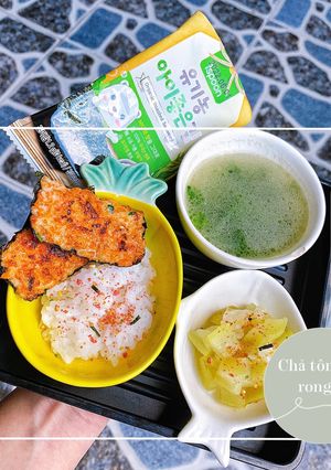 Hình của món Chả tôm rong biển (ăn dặm).