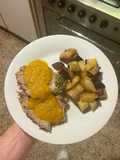 Arrosto di vitello con patate al forno