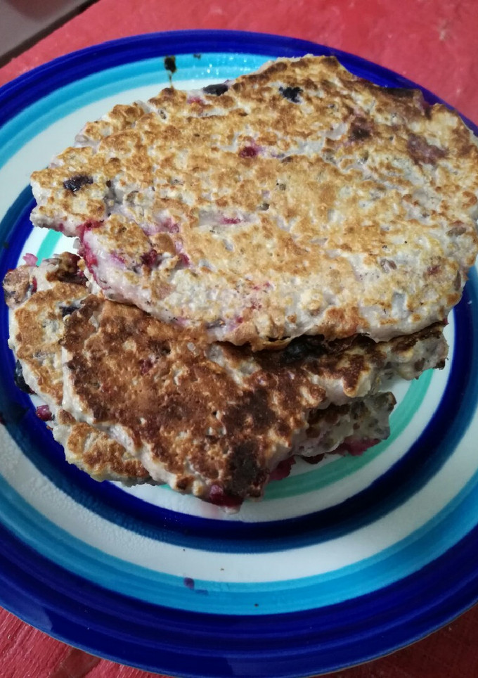 Una foto de Mini panqueques con yogurt y sin harina de trigo