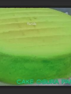 Foto resep Cake Ogura Pandan