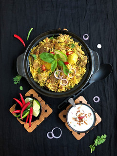 A picture of Mutton Pulao.