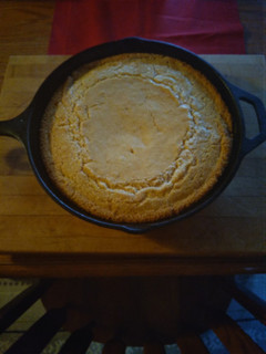 A picture of Black Iron Skillet Cornbread.