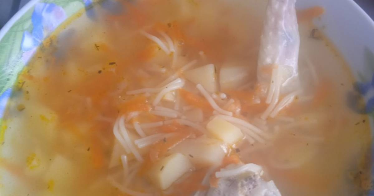 Домашний куриный суп с вермишелью и сельдереем рецепт – Европейская кухня: Супы. «Еда»