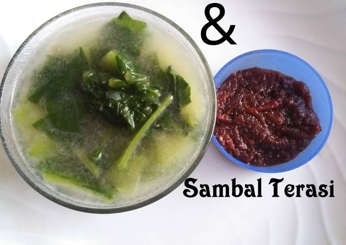 Sayur Bobor dan Sambal Terasi