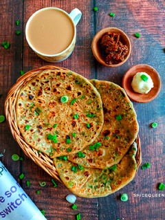 A picture of Spring Onion Paratha.
