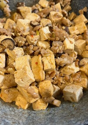 家常麻婆豆腐肉醬 的食譜成品照片