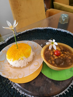 عکسی از دستور قیمه یزدی با نخود