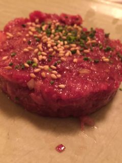 Una foto de Tartar de ternera wagyu