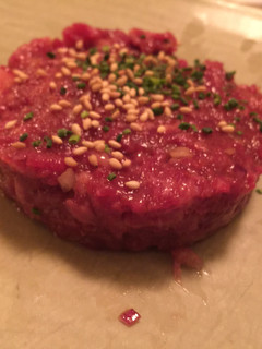 Una foto de Tartar de ternera wagyu