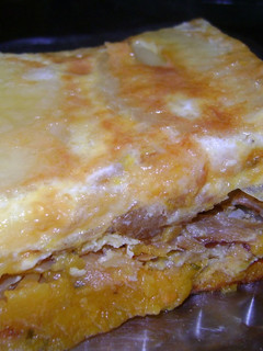 Una foto de Moldeado de bacalao papa y zapallo