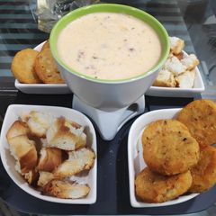 A picture of Cheese fondue.