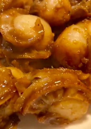 A picture of Miso butter scallops.