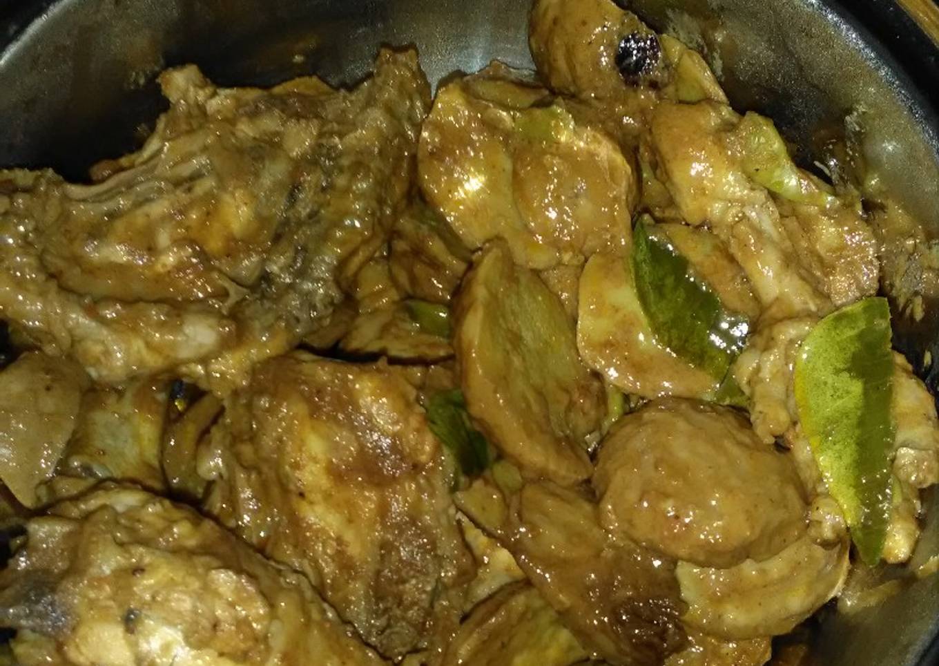 Rendang ayam + jengkol bumbu sajiku.