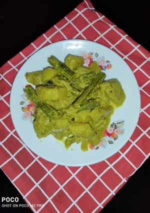 ডাঁটা আলু পোস্ত (data aloo posto recipe in Bengali) রেসিপির প্রধান ছবি