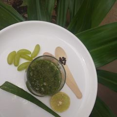 A picture of Aloe vera grapes healthy mocktail.