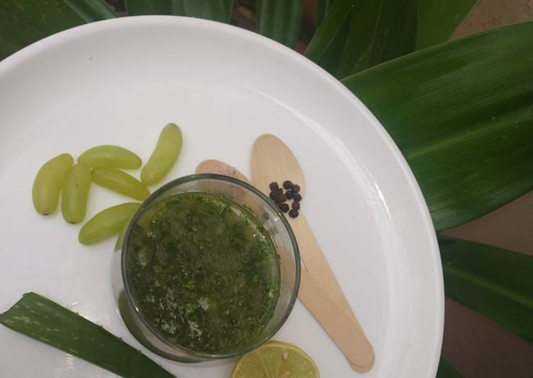 Easiest Way to Cook Delicious Aloe vera grapes healthy mocktail