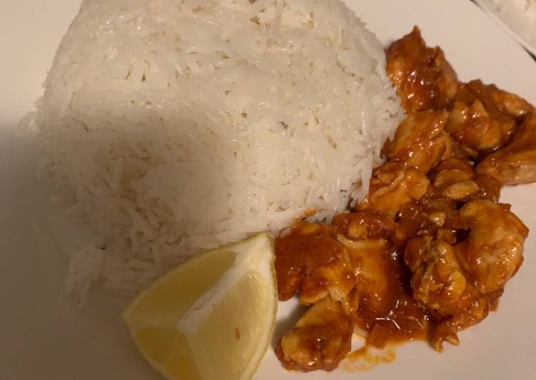 دجاج لذيذ مع رز