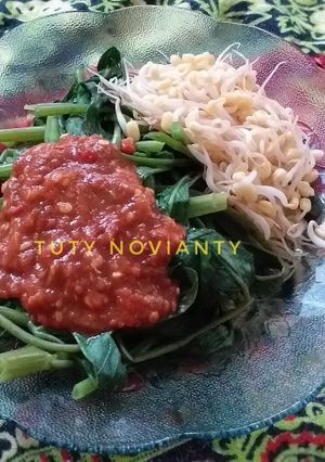 Foto resep Rukung(Rujak Kangkung)