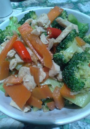 รูปของ ผัดไก่ใส่บรอกโคลี