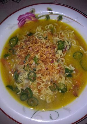 Foto resep Indomie kari cabe ijo