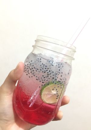 Foto resep Raspberry Lime Squash