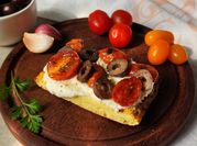 Una foto de tomate cherry aceite de oliva