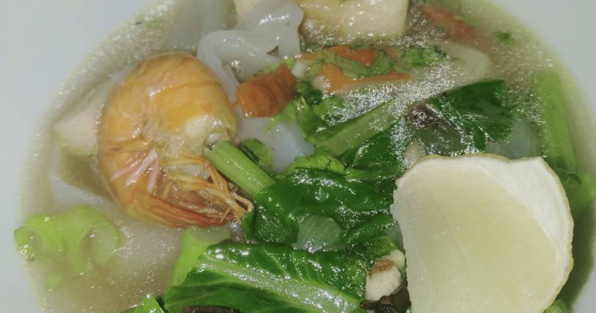 Resep Kwetiaw Seafood Kuah Rempah Seger Oleh Een Supartini Cookpad