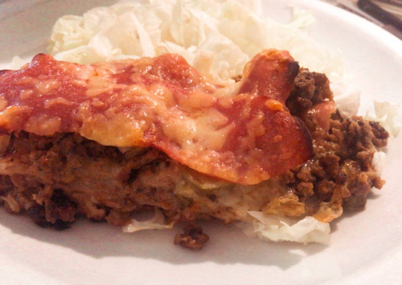 Keto- lasagna de carne