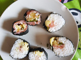 Sushi de salmón y atún