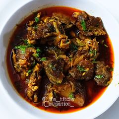 A picture of Mutton korma.