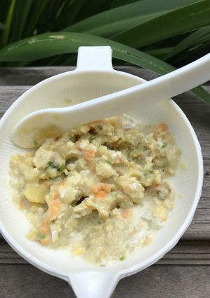 Foto resep MPASI 10m Mashed Potato Telur