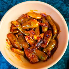 A picture of Brinjal fry.