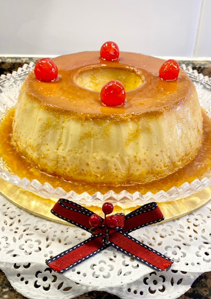 Una foto de Pudín con leche en polvo