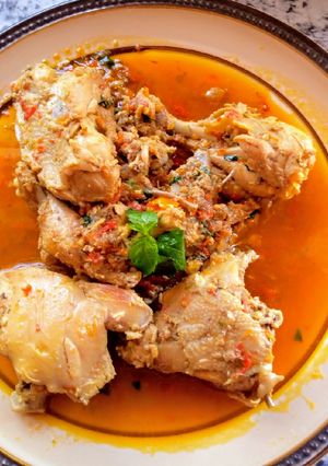 A picture of Chicken pepper soup.