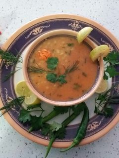 عکسی از دستور سوپ جو داغ