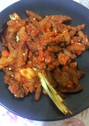 Foto resep Daging Bumbu Pedas