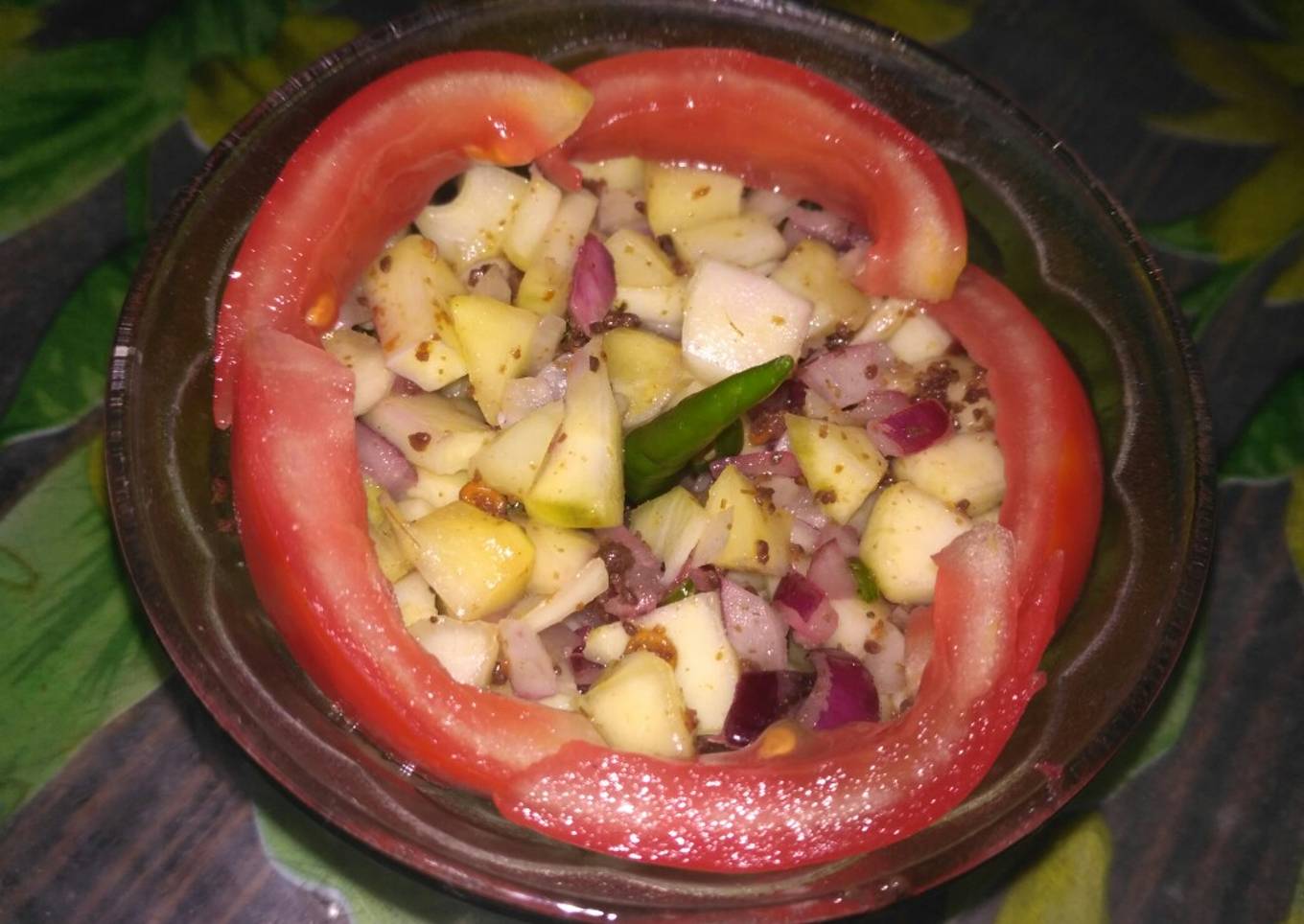 Raw mango chaat