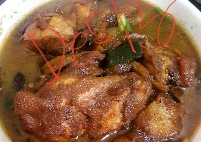 Ayam dan kentang masak kecap