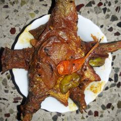 A picture of Bhetki kalia.