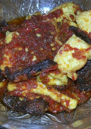 Foto resep Sambal daging & tahu