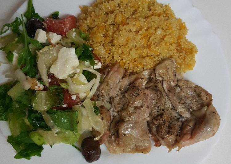 Recipe of Favorite White quinoa and chicken thighs