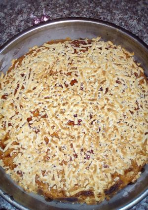 صورة لوصفة كيك المبروشه بمربى الفراوله