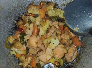 Foto resep Oseng kembang koll ayam
