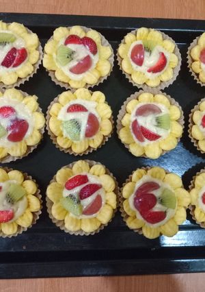 Foto resep Soes Buah Bunga 🍇🍓🥝