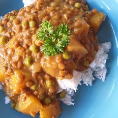 A picture of Vegetarian lentil curry.