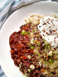 A picture of Hearty Vegetarian Chilli.