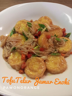 Foto resep Tofu Telur Jamur Enoki