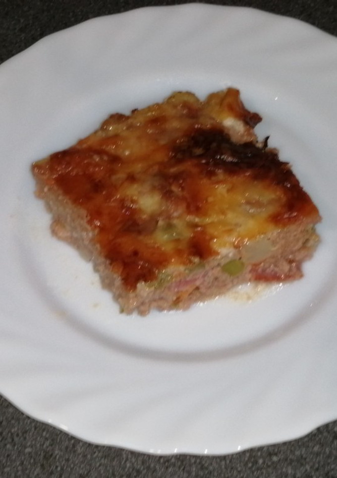 Una foto de Pastel de carne gratinado