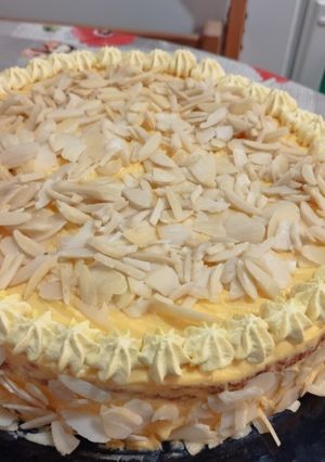 Svéd mandulatorta (glutén - tej és cukormentesen) recept fotója